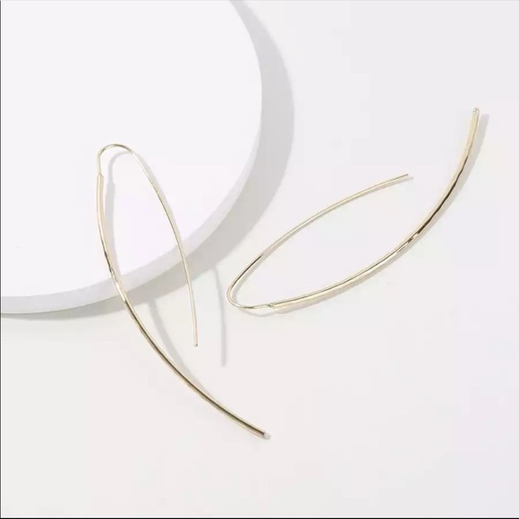 Beautiful Artisan Minimalist Marquis Earrings - Picture 3 of 4